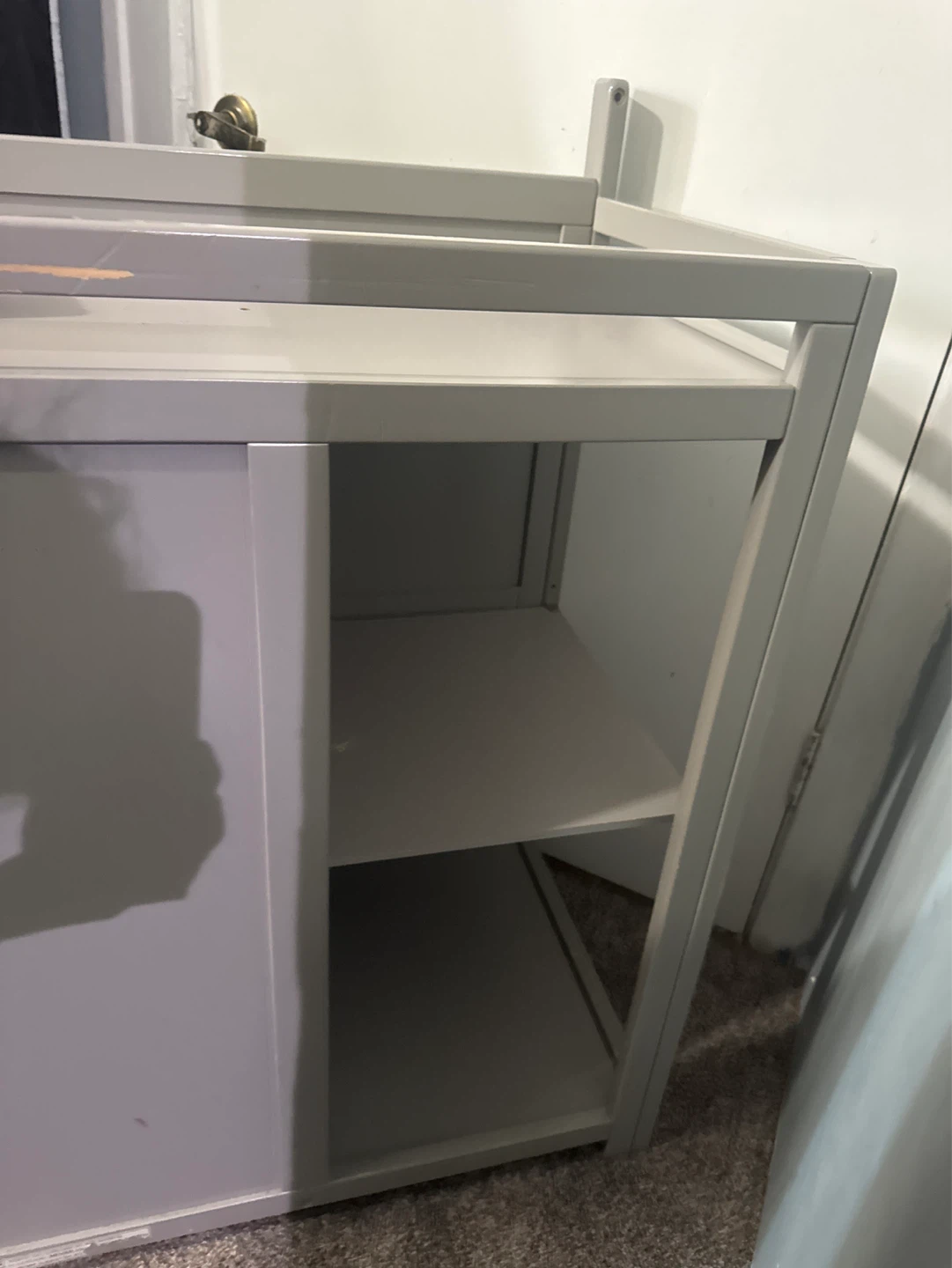 Gray Baby Changing Table with Drawers - photo 2