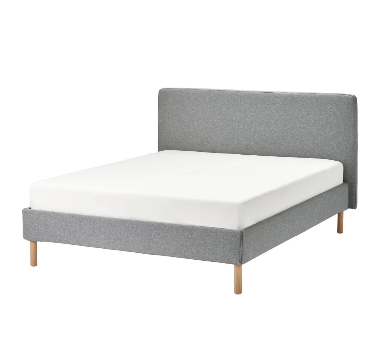 IKEA SLATTUM Upholstered Bed Frame - Dark Gray, Full - photo 2
