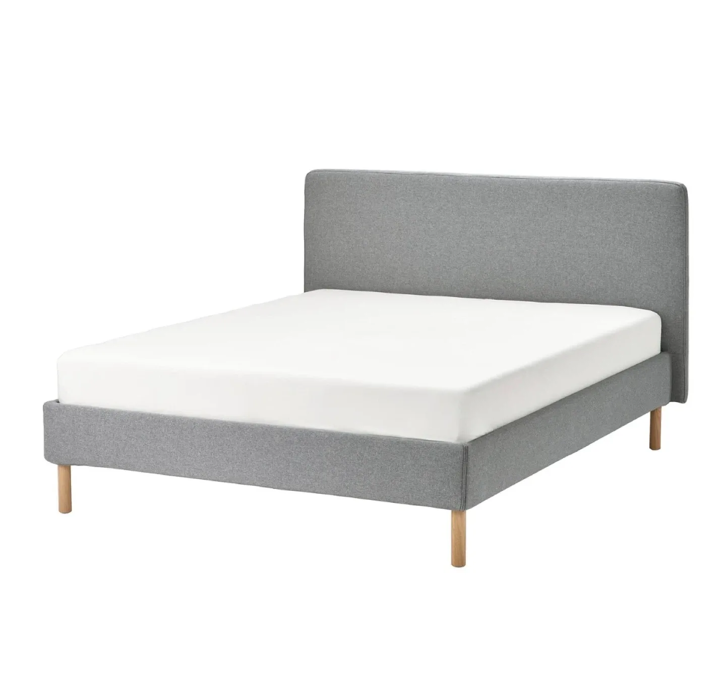 IKEA SLATTUM Upholstered Bed Frame - Dark Gray, Full - photo 2