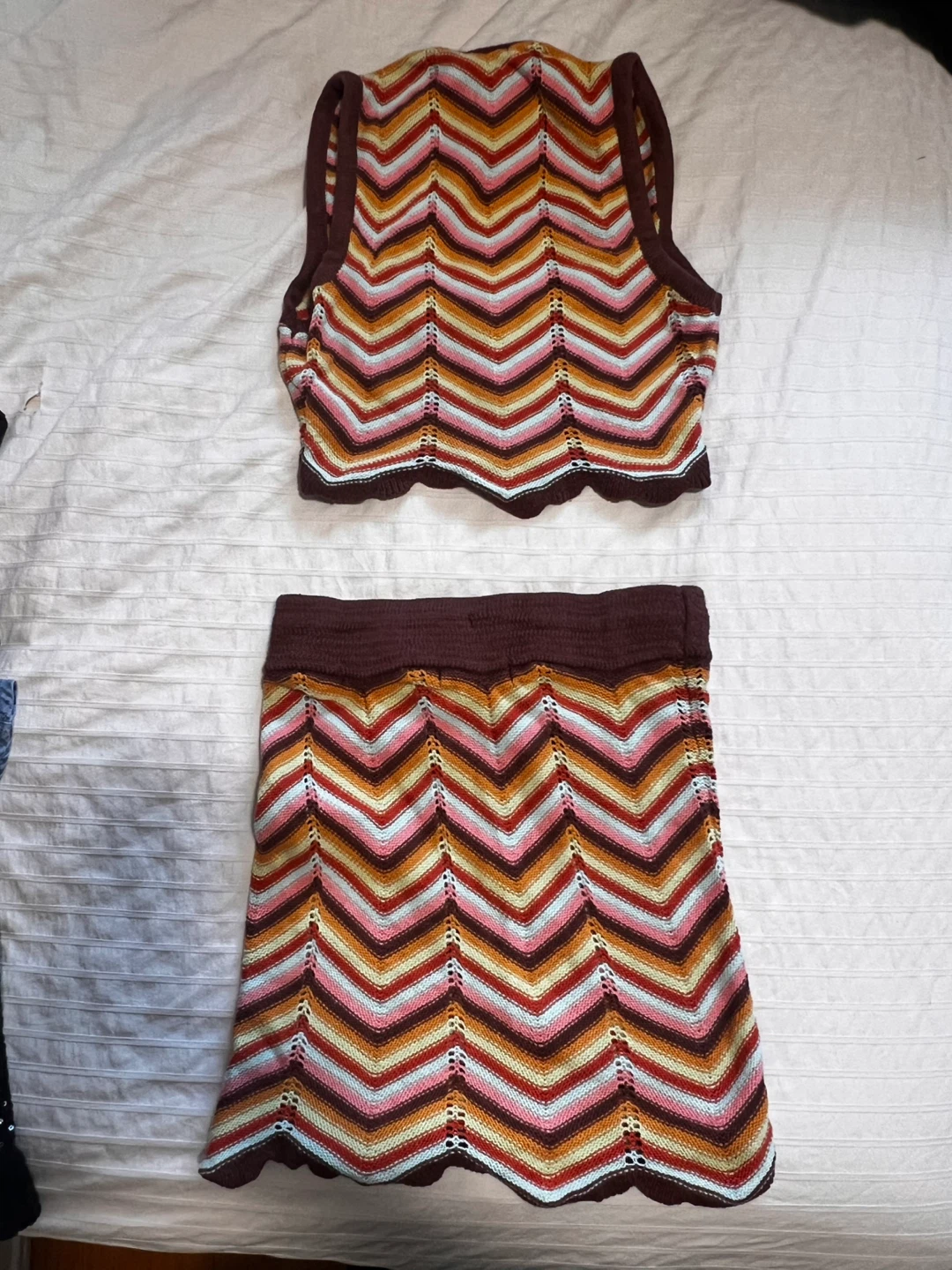 Forever 21 Chevron Knit Tank Top & Skirt Set - photo 2