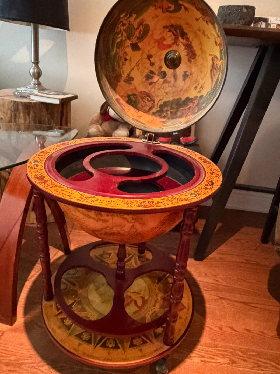 Vintage Globe Bar Cart - photo 2