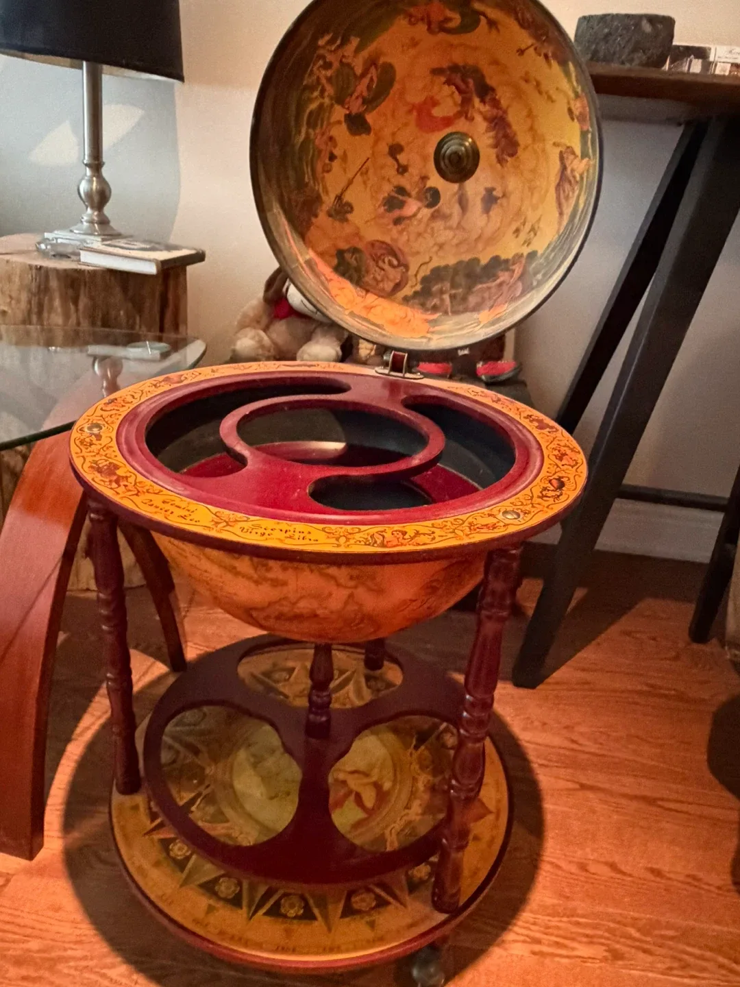 Vintage Globe Bar Cart - photo 2