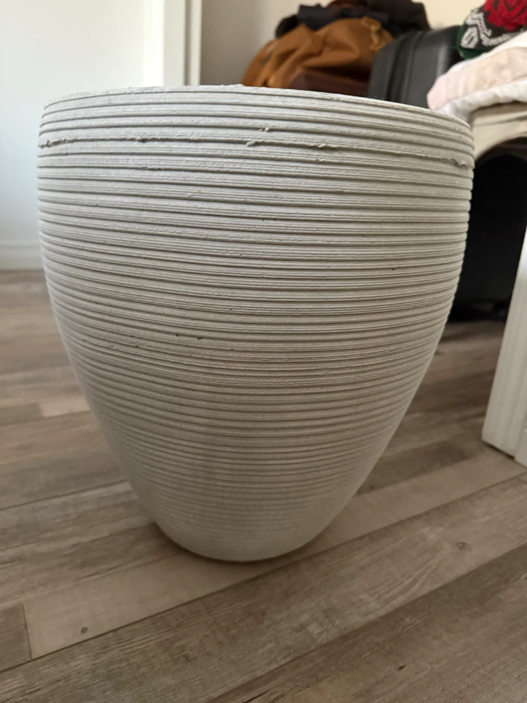 White Tapered Planter Pot