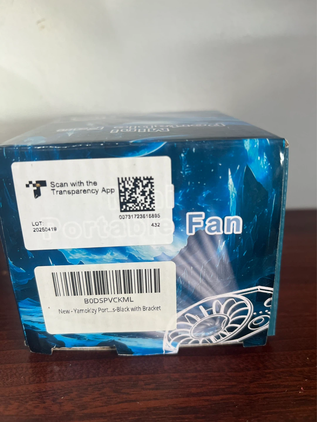 Mini Portable Fan - Black with Bracket - photo 2