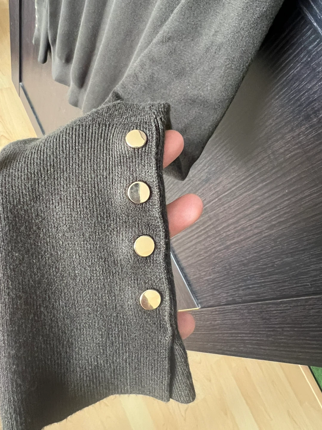 ZARA Turtleneck Sweater with Button Detail - photo 3