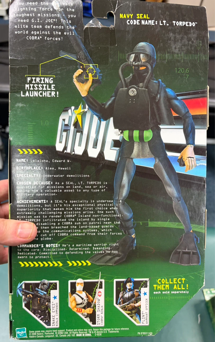 G.I. Joe Navy Seal Lt. Torpedo Action Figure - photo 2