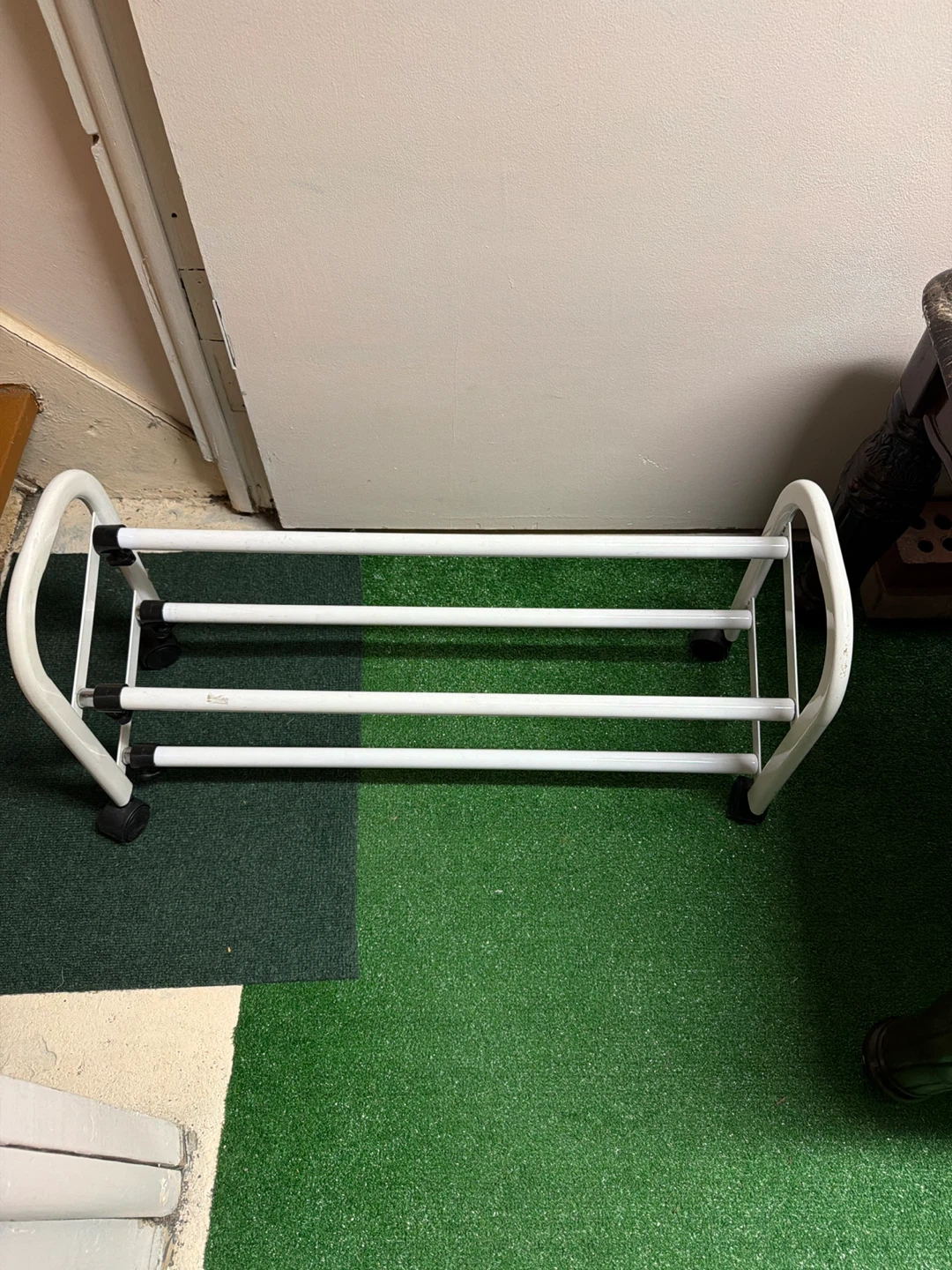 White 2-Tier Shoe Rack - photo 3