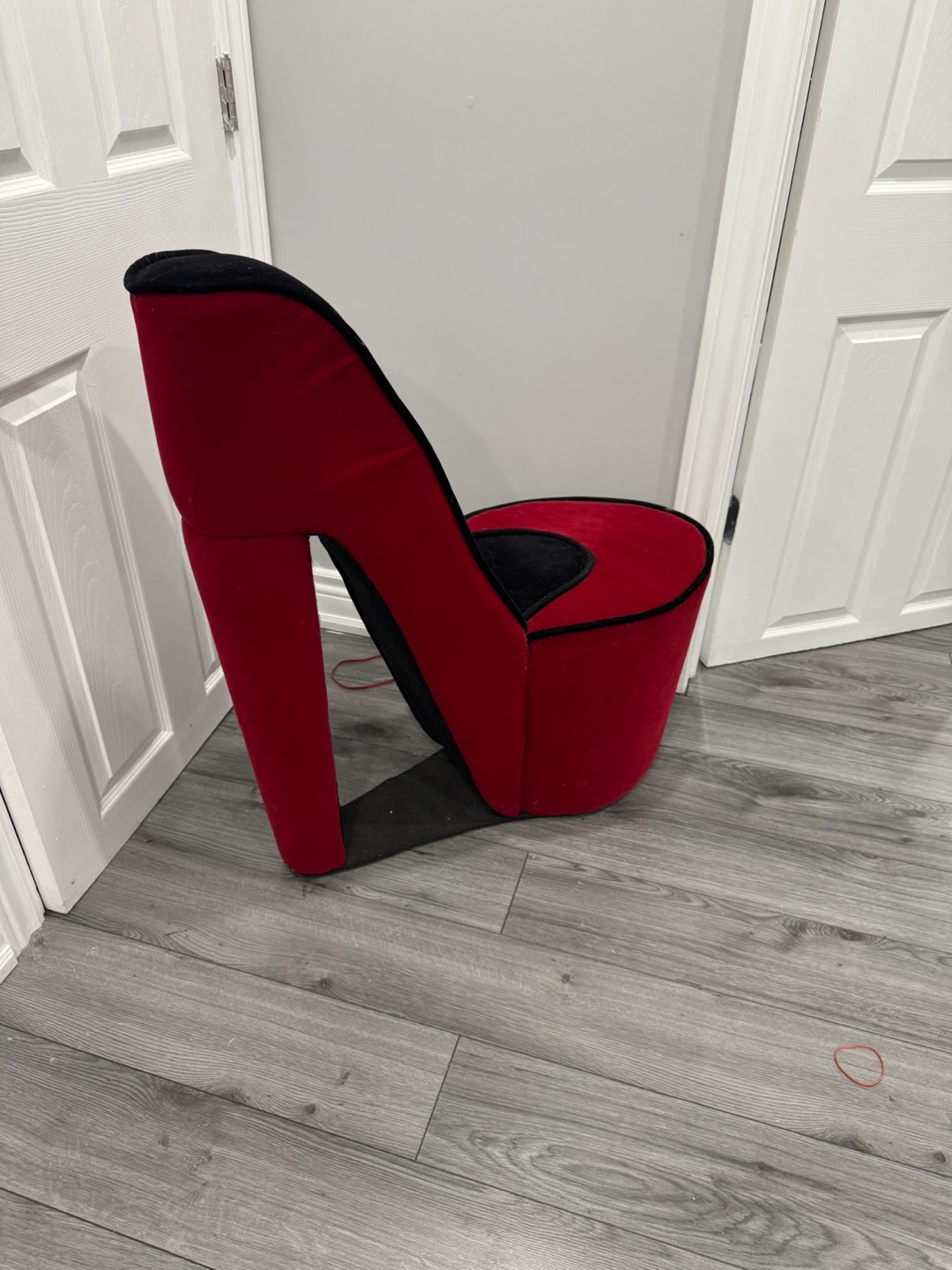 Red High Heel Shoe Accent Chair