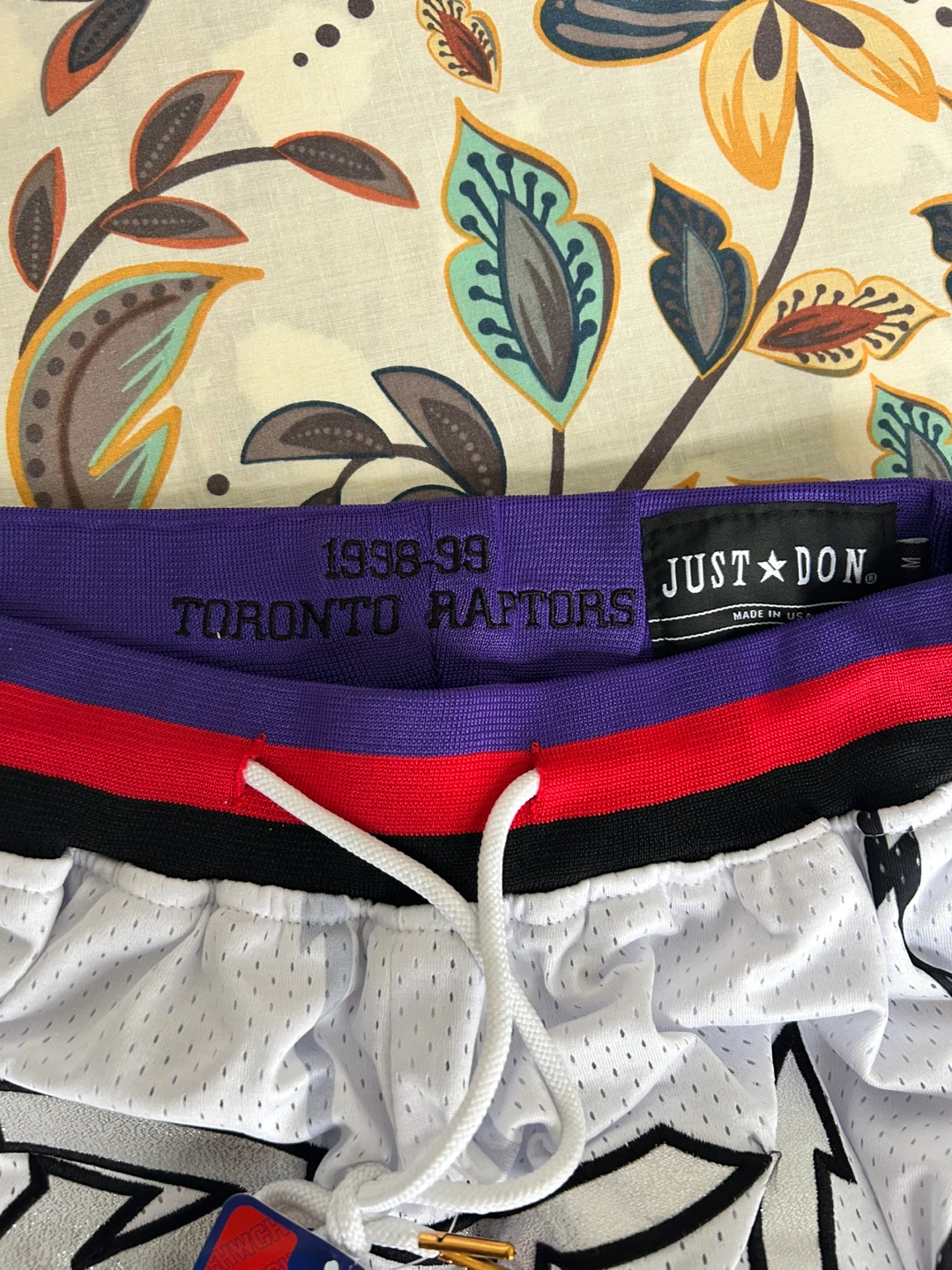 JUST DON Toronto Raptors 1998-99 Basketball Shorts - photo 2