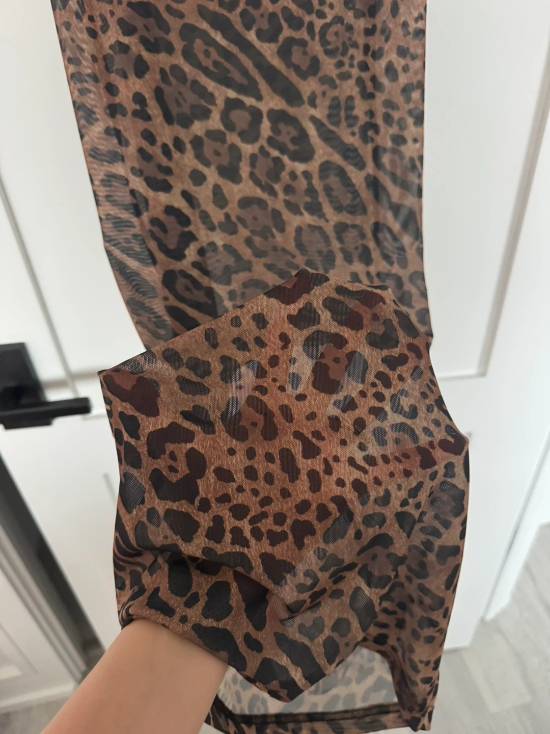Sheer Leopard Print Maxi Dress - photo 2