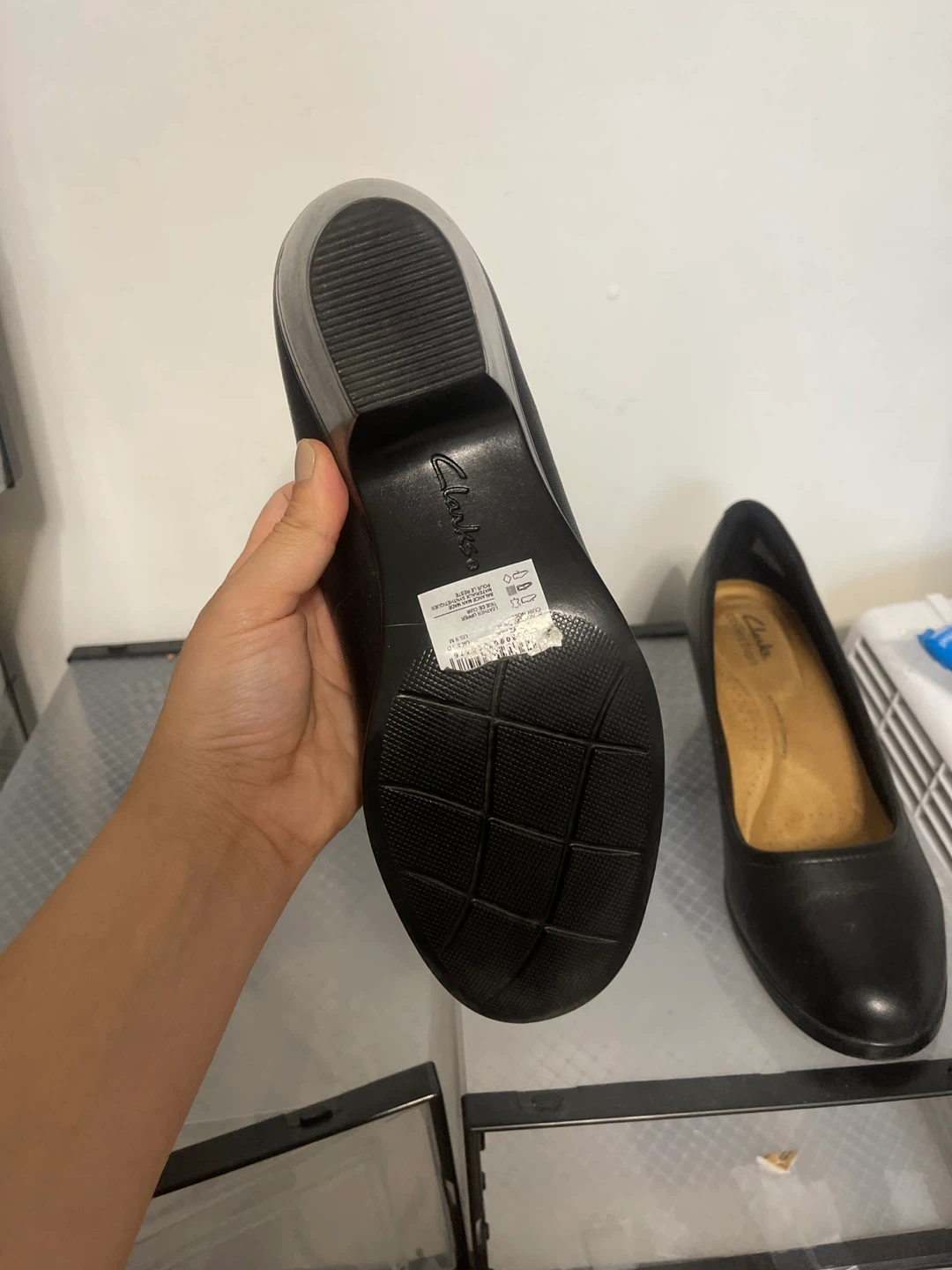 Clarks Collection Black Leather Wedge Heels - photo 5