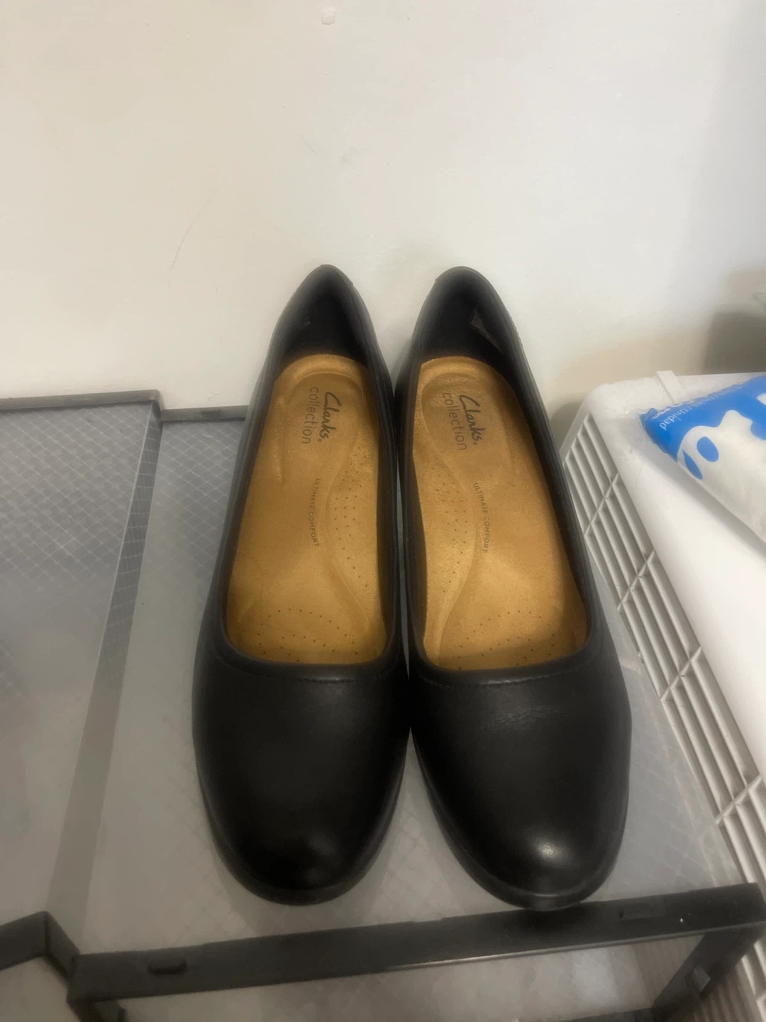 Clarks Collection Black Leather Wedge Heels - photo 3
