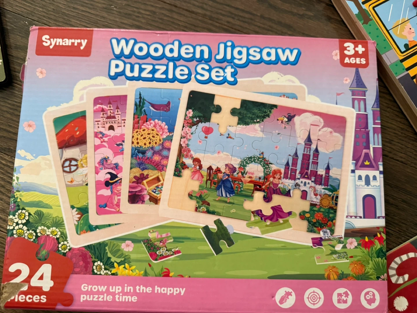 Synarry Wooden Jigsaw Puzzle Set - 24 Pieces