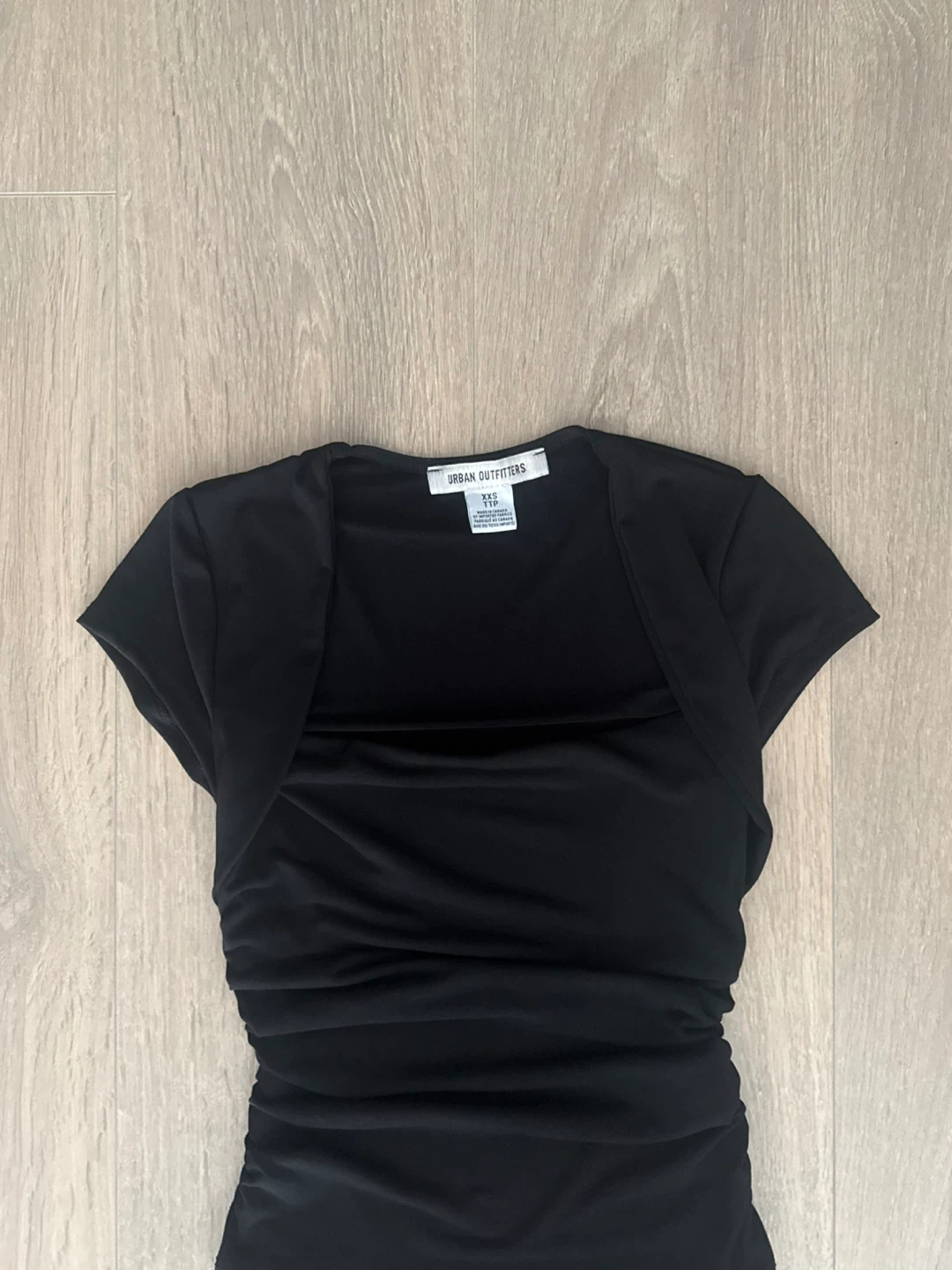 Urban Outfitters Black Ruched T-Shirt - photo 3