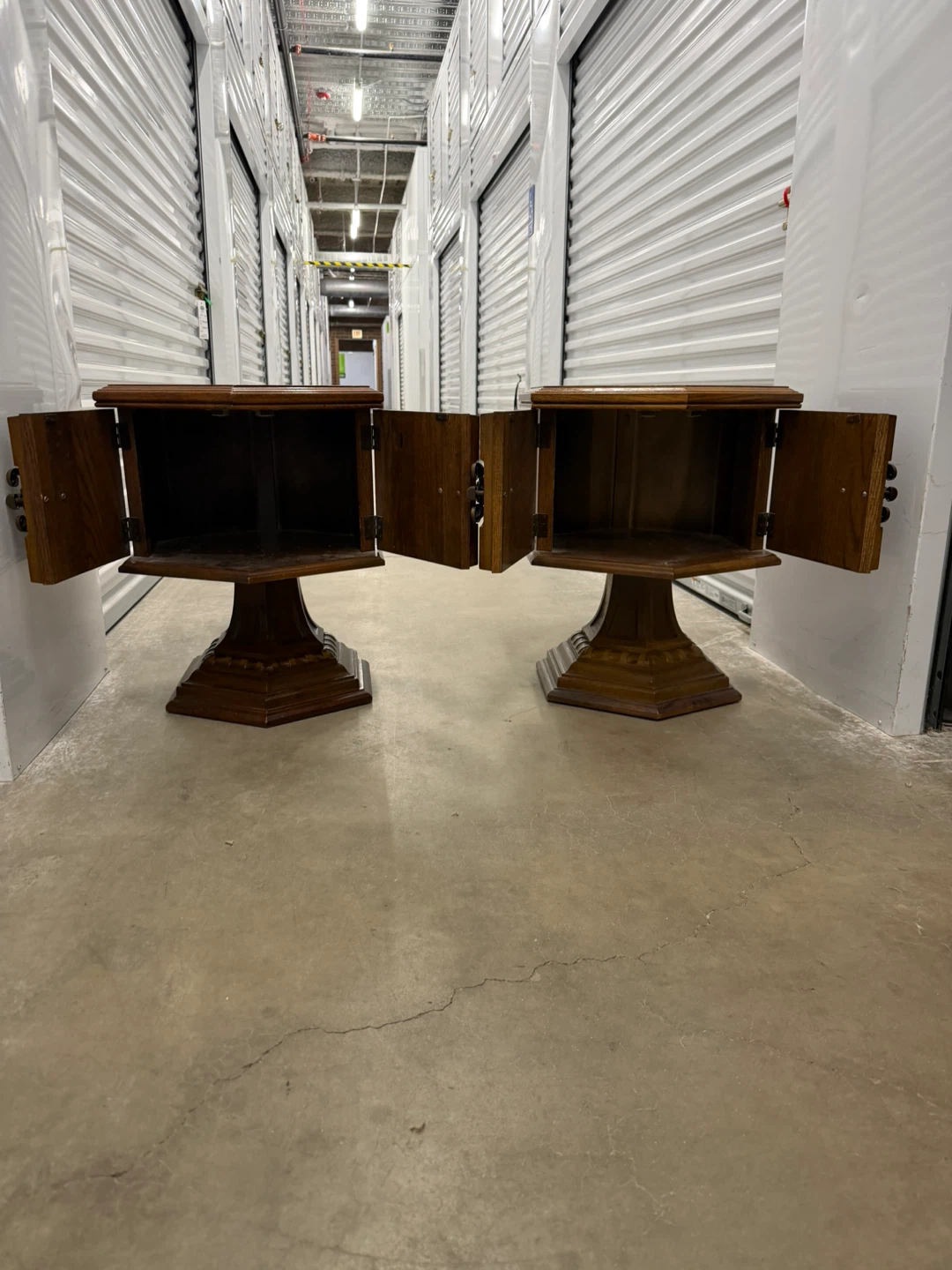 Vintage Hexagonal Side Tables - Pair - photo 3