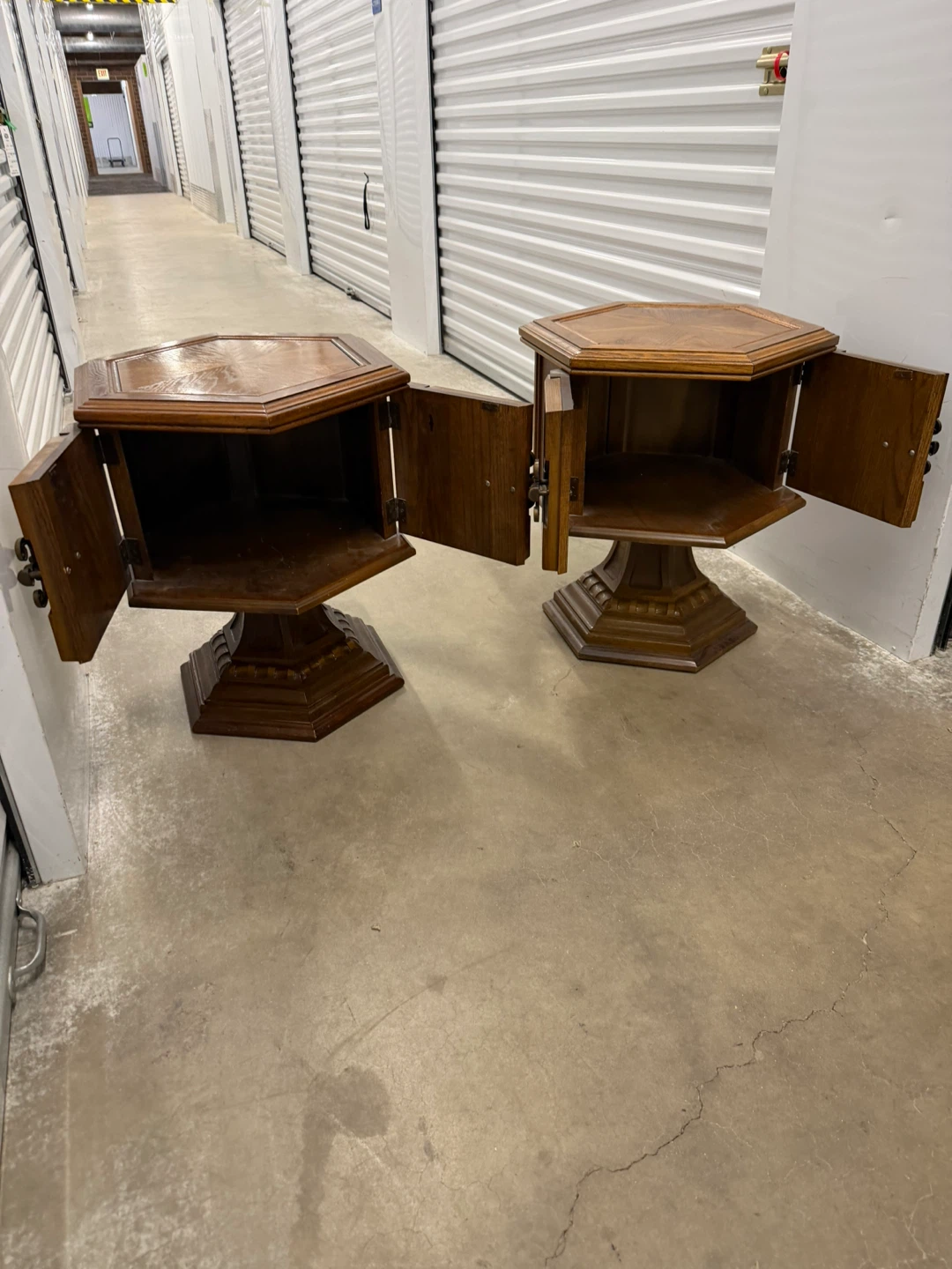 Vintage Hexagonal Side Tables - Pair - photo 4