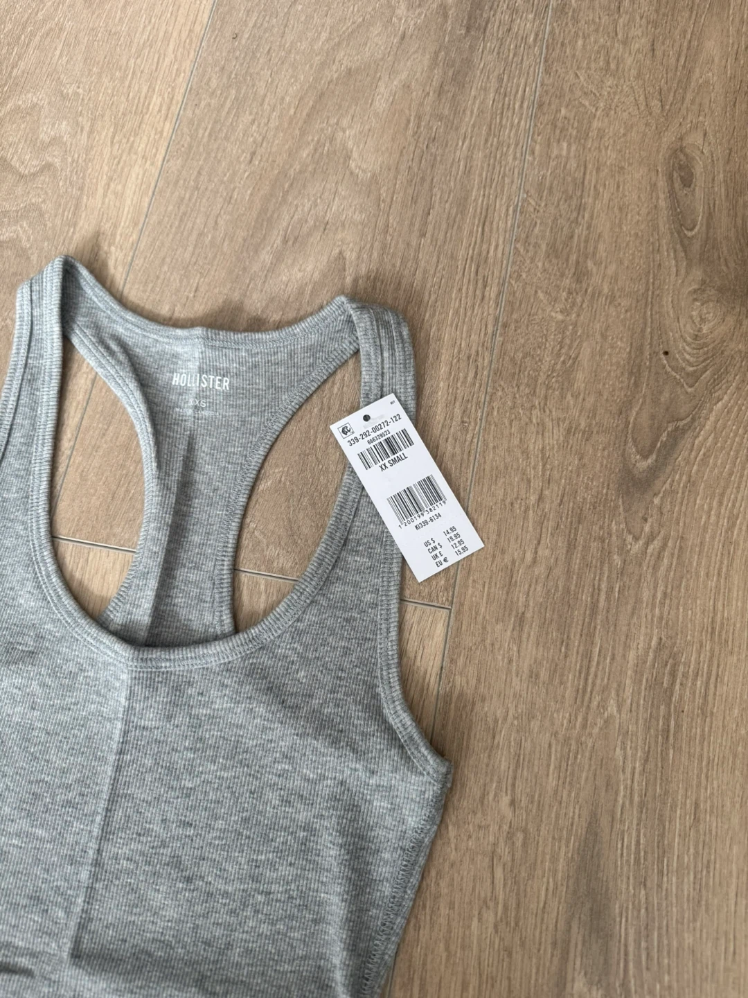 Hollister Grey Ribbed Racerback Tank Top New - photo 5