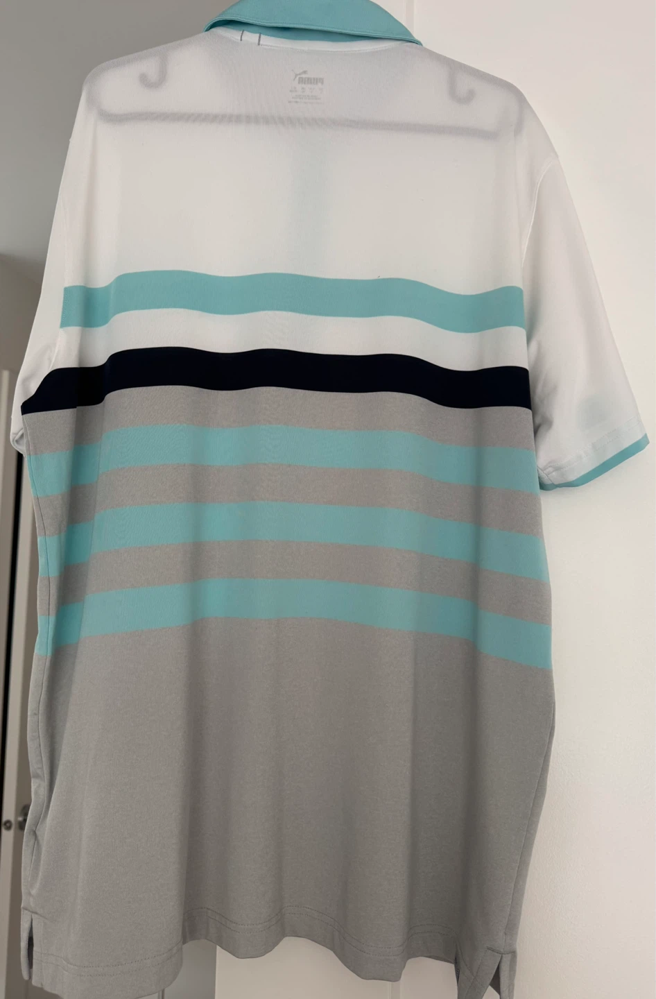 Puma Mercedes-Benz Striped Golf Polo Shirt - photo 5