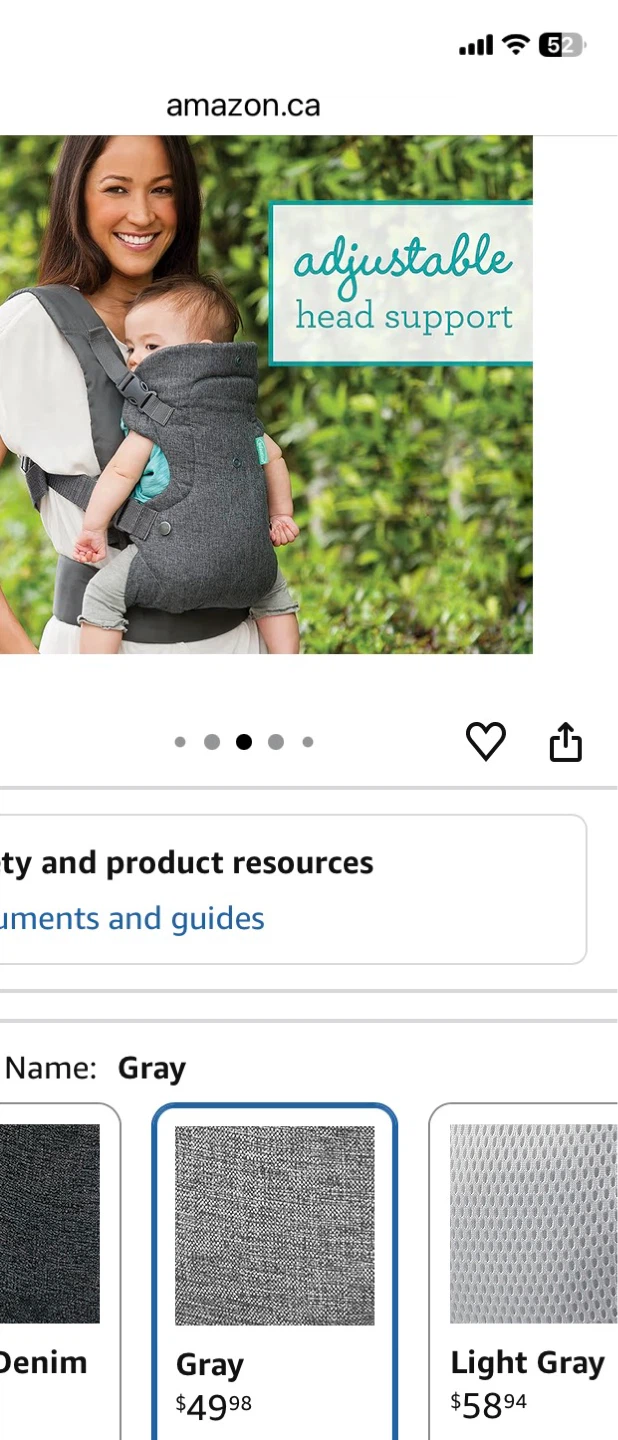 Infantino Grey Baby Carrier - photo 2