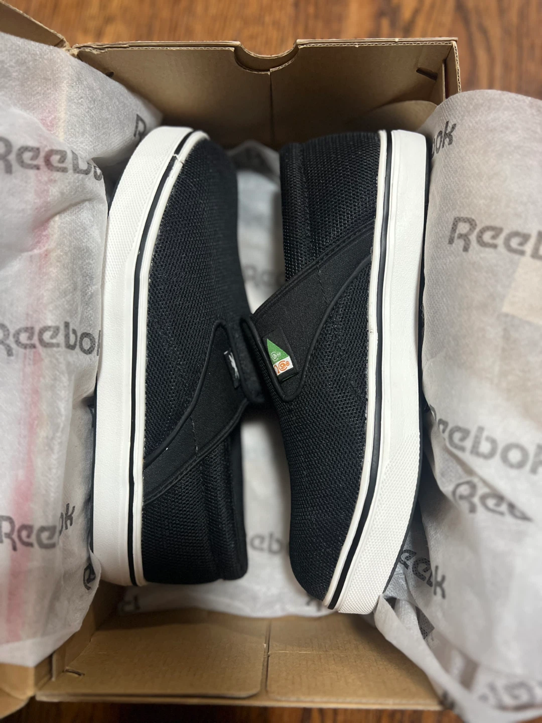 Reebok Work Comfortie Work Steel Toe Slip-On Shoes - Black - photo 2