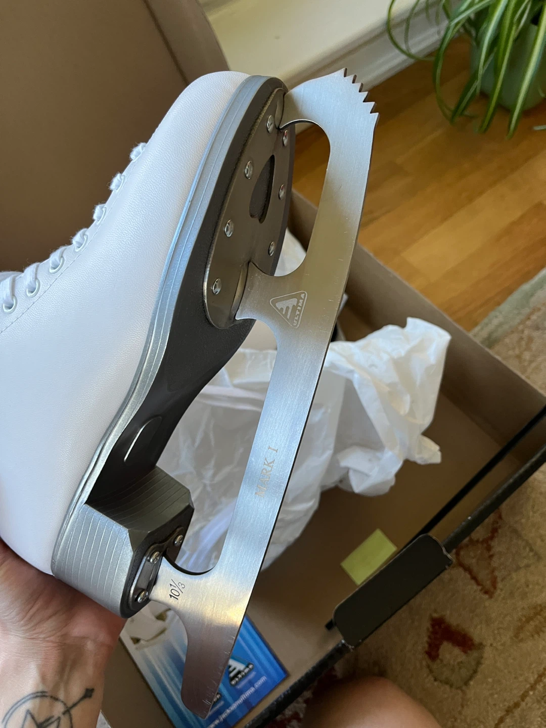 Jackson Ultima Figure Skates - White - Size 8 - photo 5