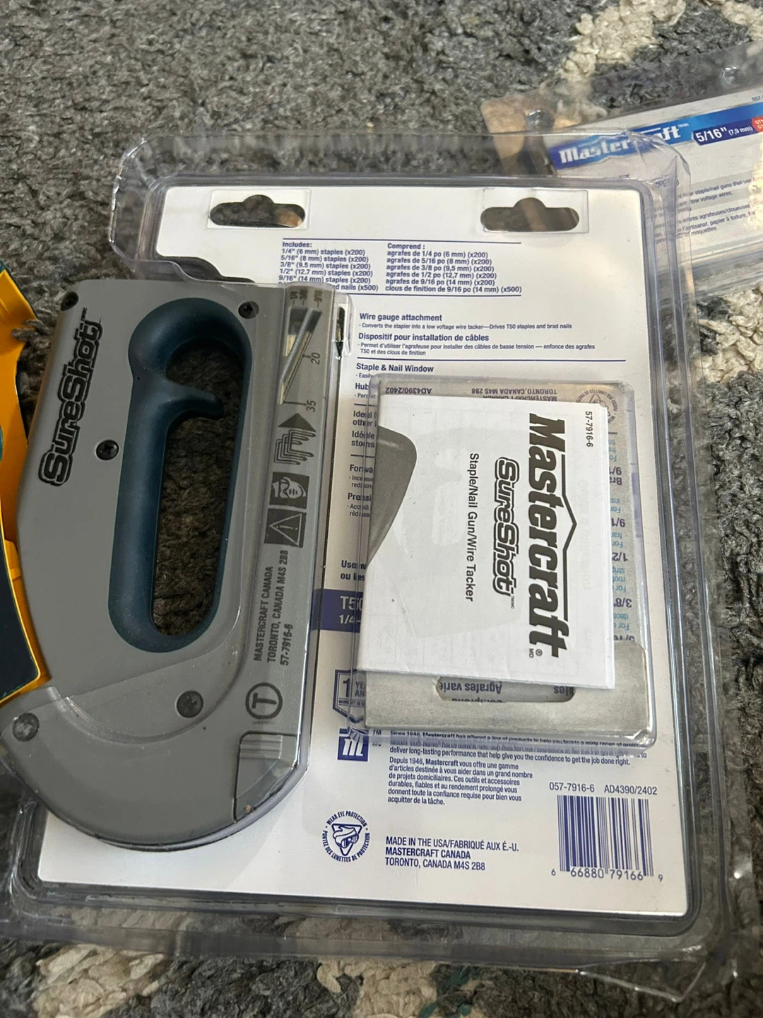 Mastercraft SureShot Staple/Nail Gun Wire Tacker