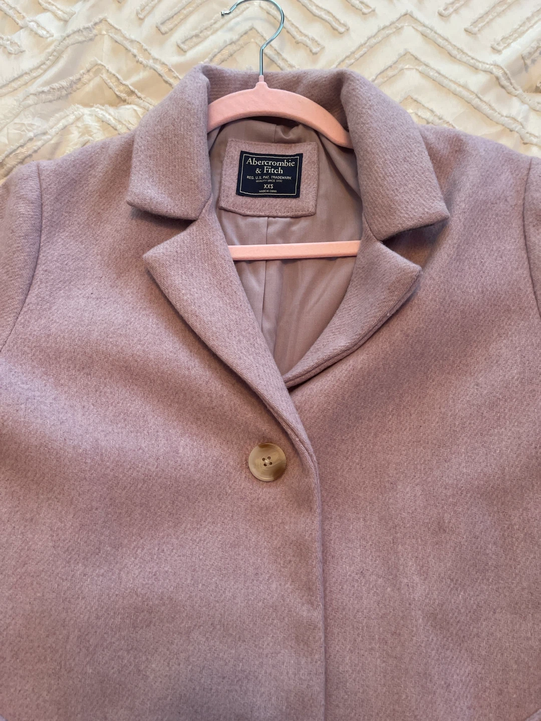 Abercrombie & Fitch XXS Coat - Light Pink - photo 2