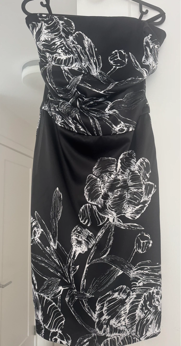 Le Château Strapless Floral Dress