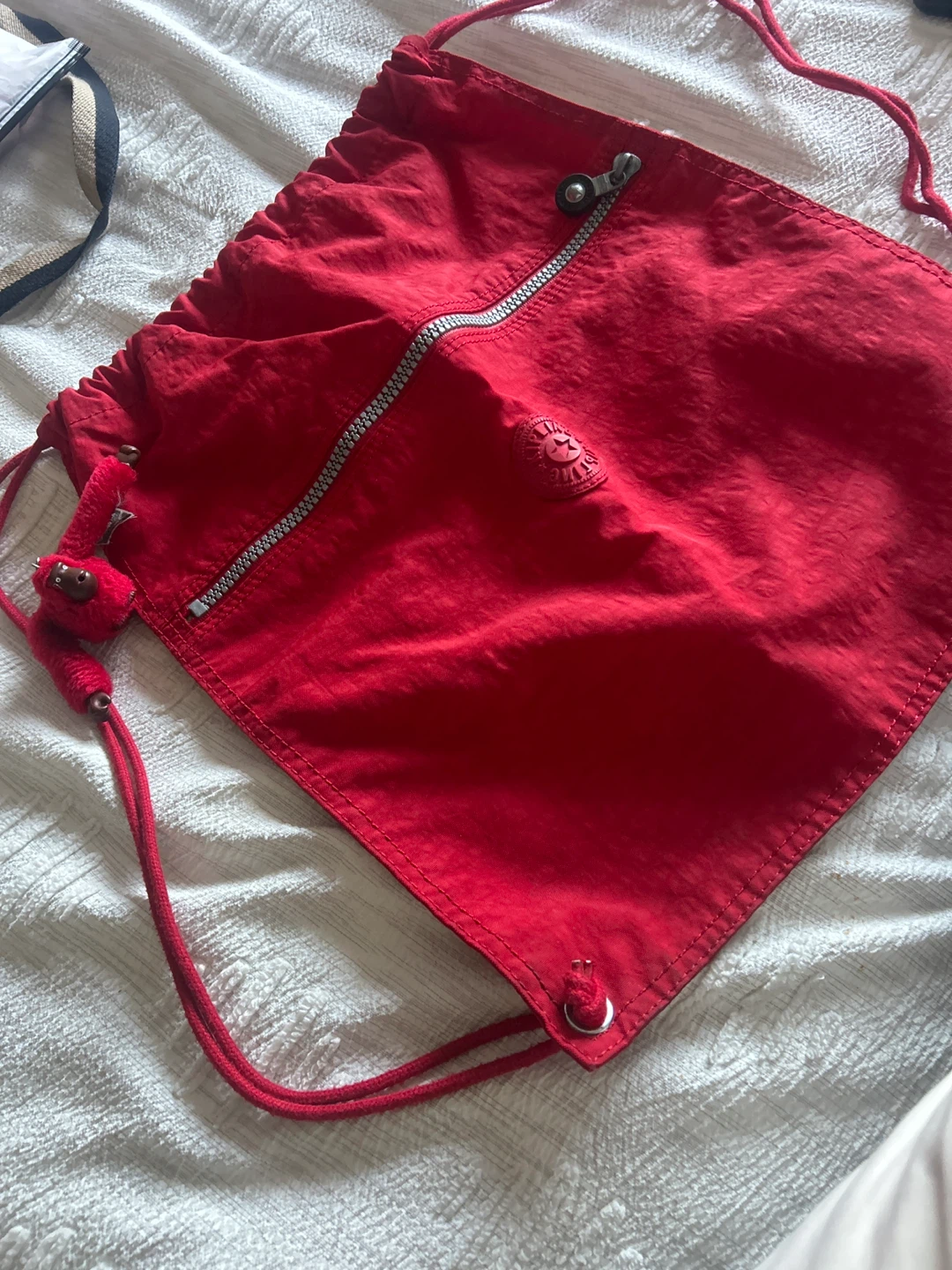 Kipling Red Drawstring Bag - photo 2