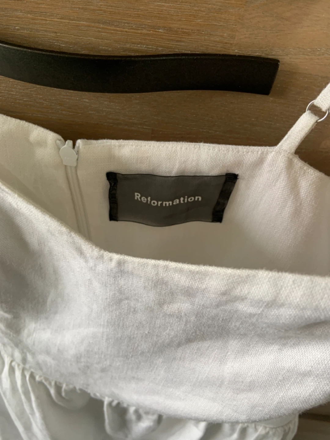 Reformation White Linen Midi Dress - photo 4