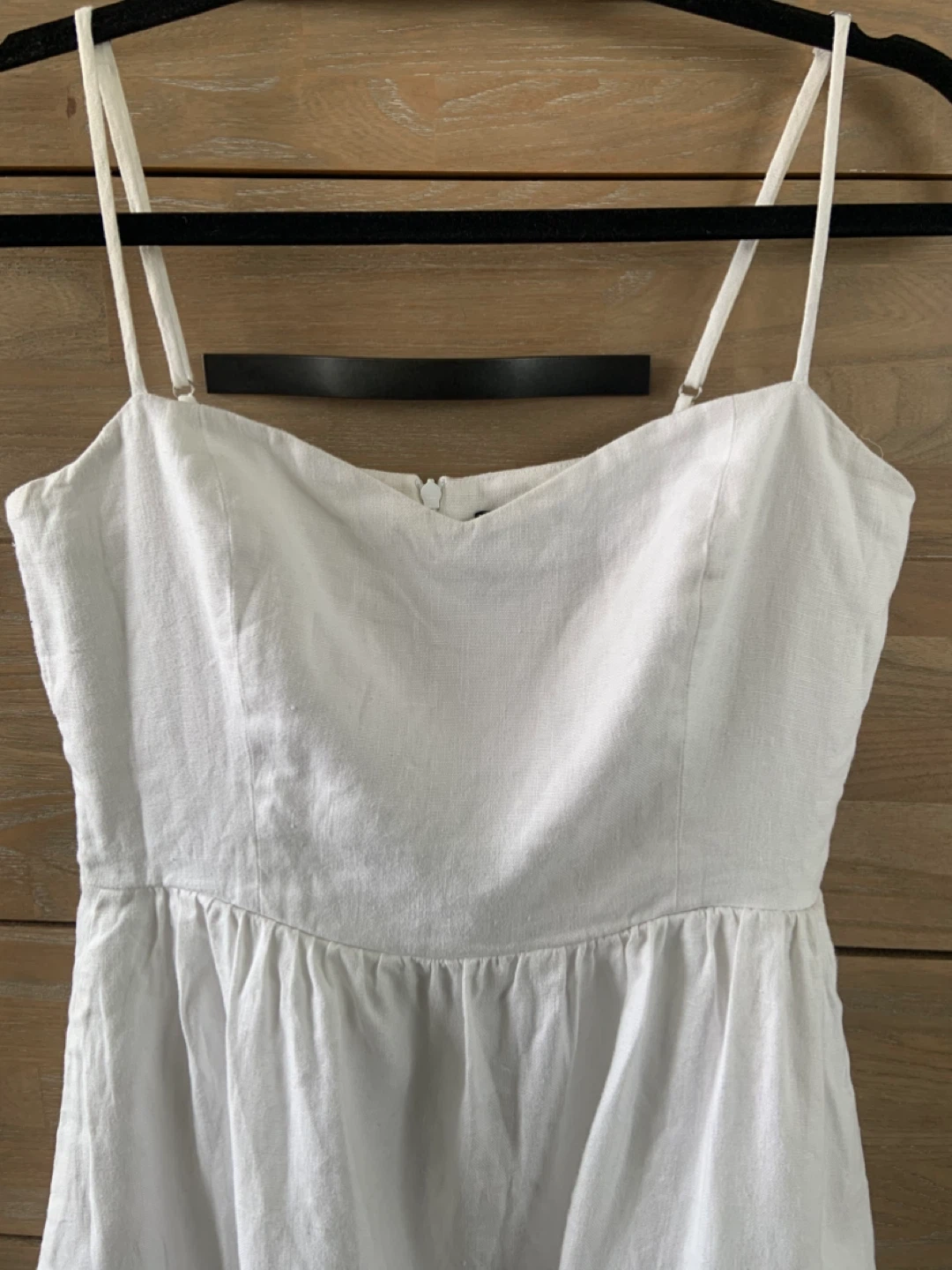 Reformation White Linen Midi Dress - photo 3