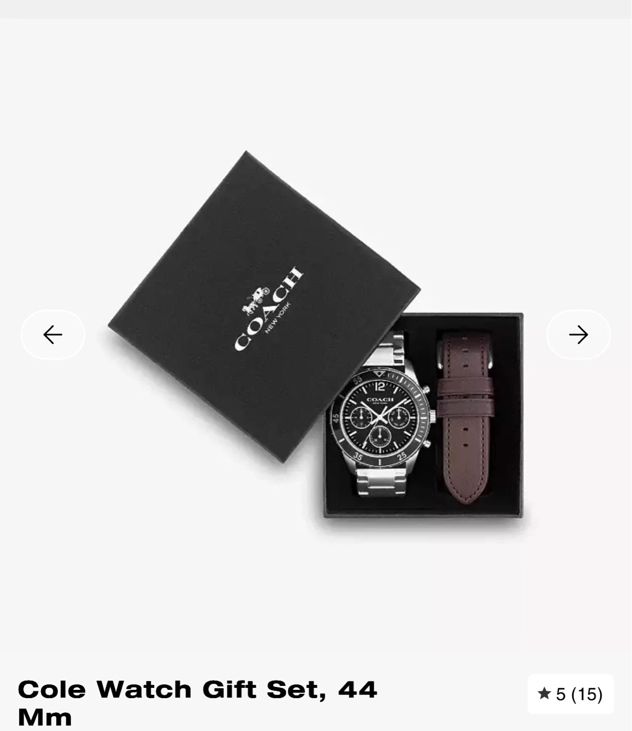 Brand New COACH Men’s Watch – Full Set cole 44mm - photo 2