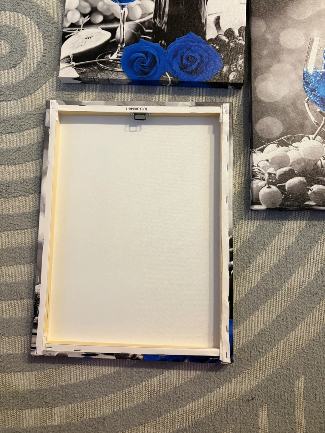 Wine & Roses Canvas Wall Art print, 3 pcs - photo 3