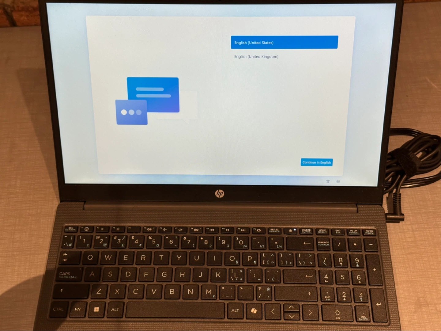 HP 15 inch laptop