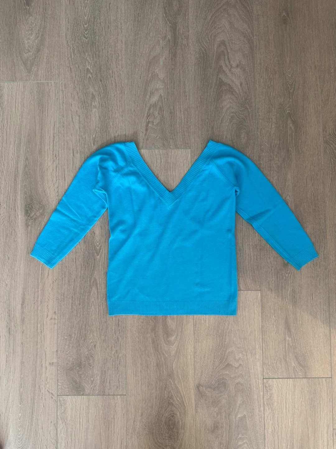 Blue V-Neck Sweater Zara - photo 3