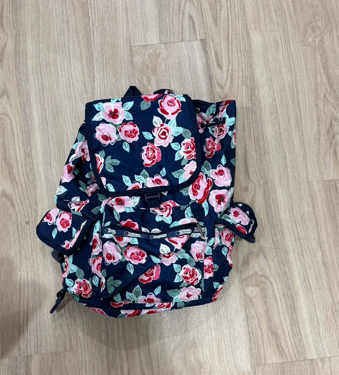 LeSportsac Classic Voyager Backpack in Navy Rose