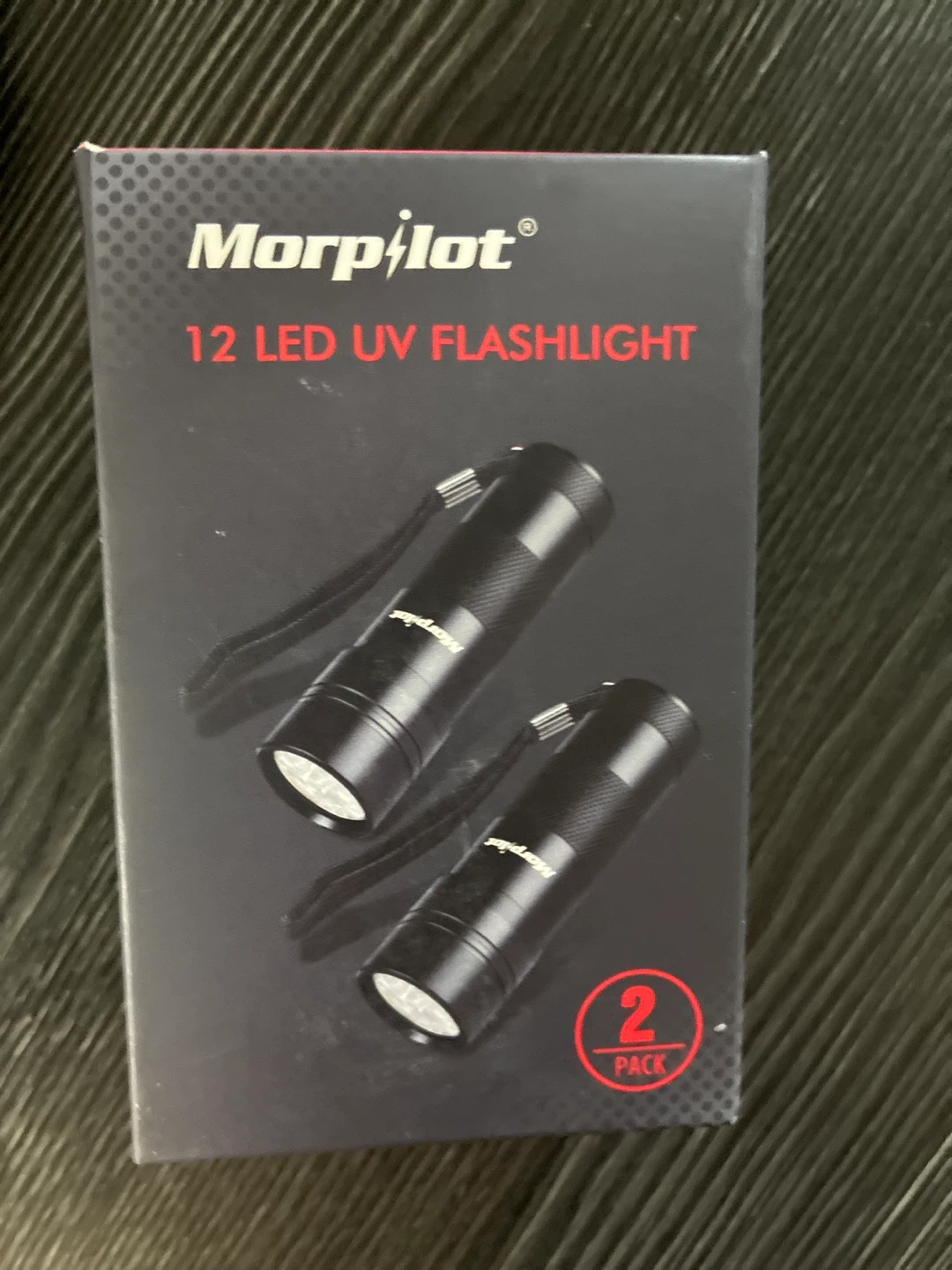UV Blue light  - 2 pack flashlight in the box - 12 LED UV