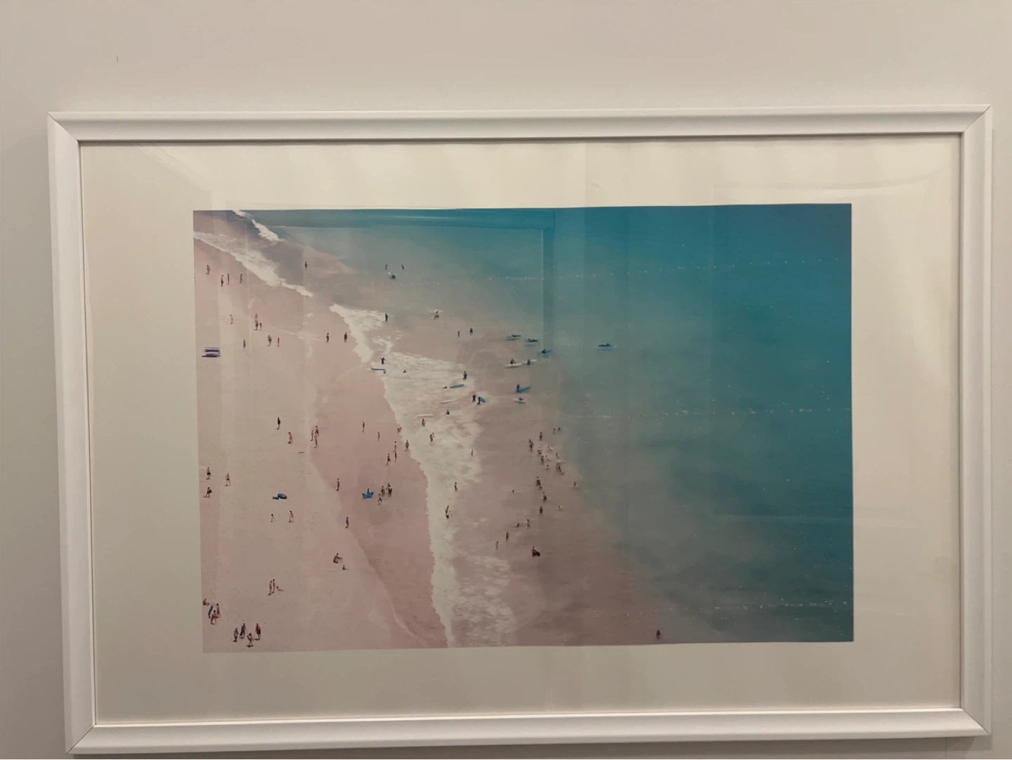 Framed Beach Aerial Photo