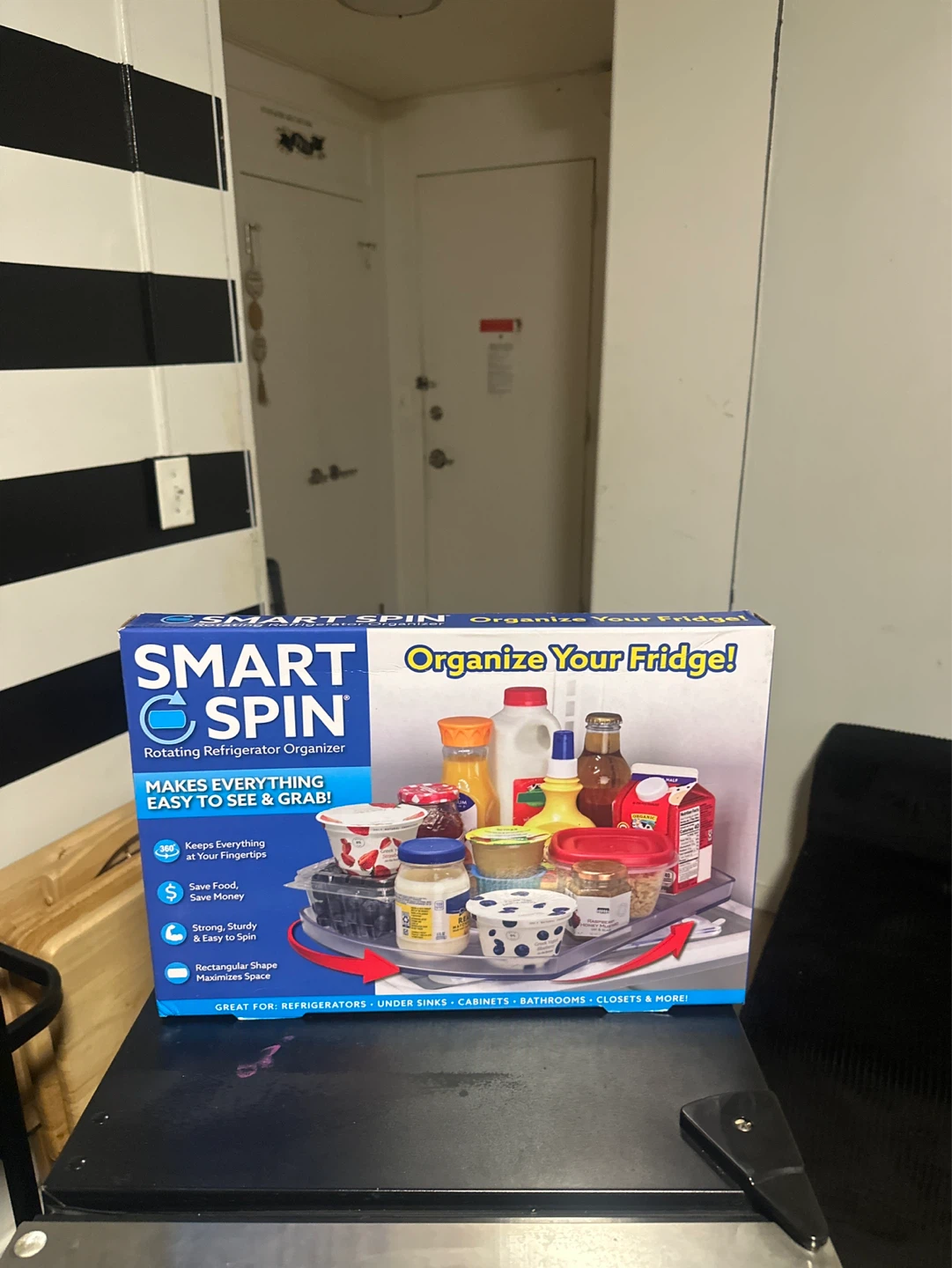 Smart Spin Rotating Refrigerator Organizer