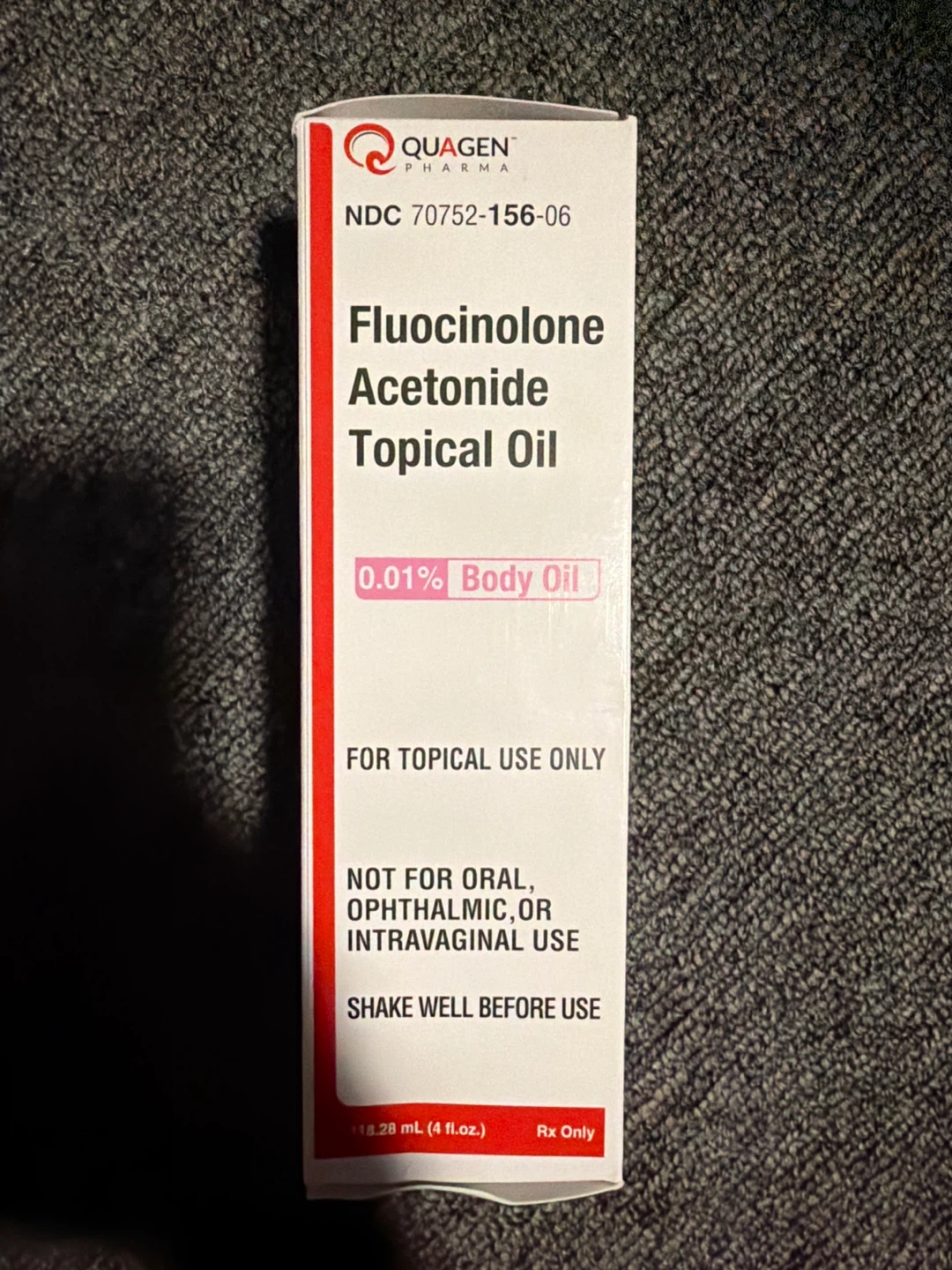 Quagen Pharma Fluocinolone Acetonide Topical Oil 0.01% 4 fl oz