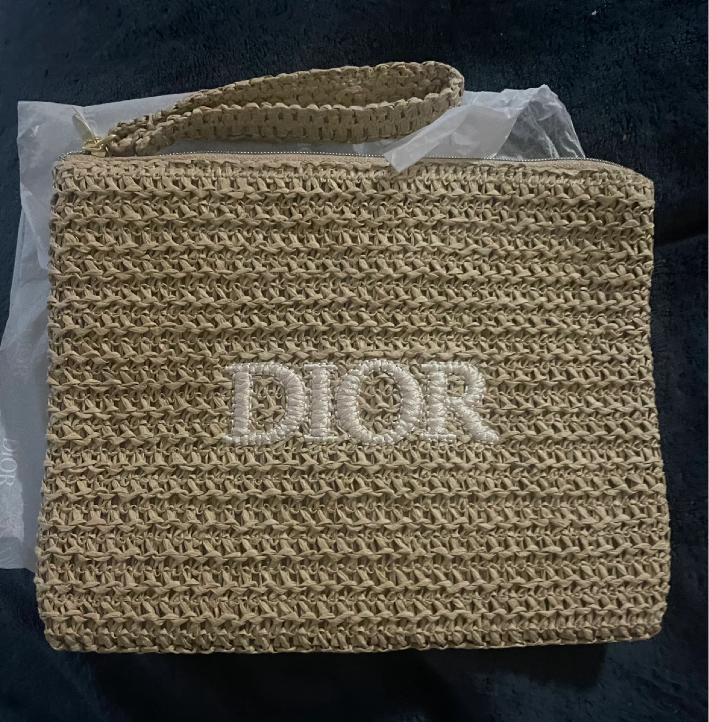 Dior Straw Clutch Pouch - Faux - photo 4