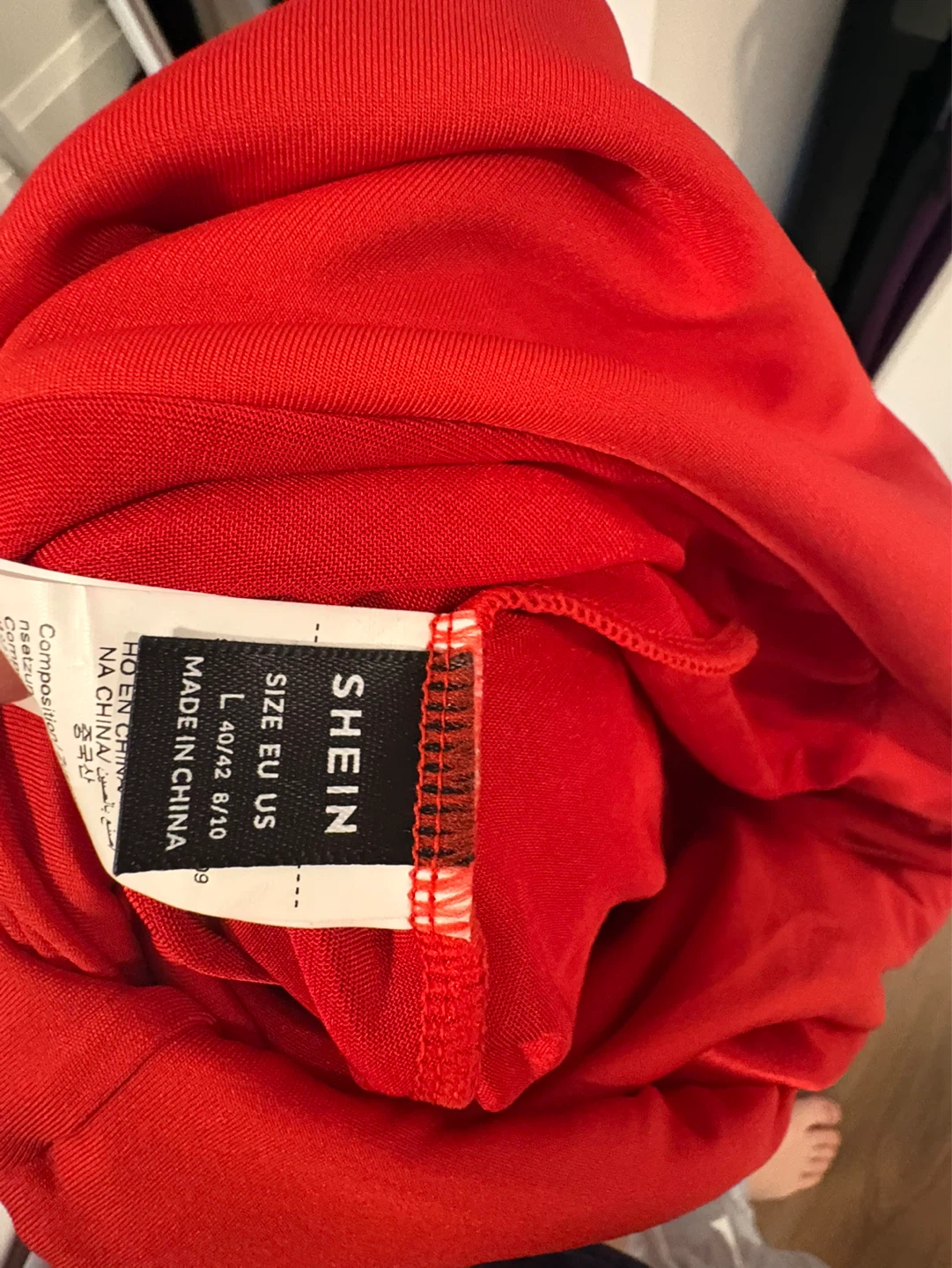 SHEIN Red Mini Dress Size L - photo 2