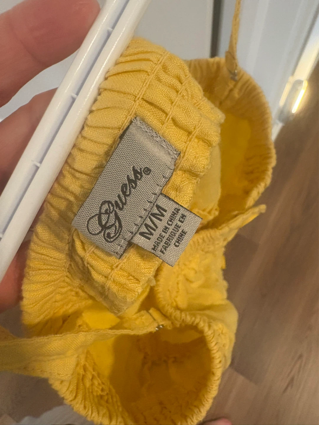 Guess Yellow Button-Up Dress - M/M