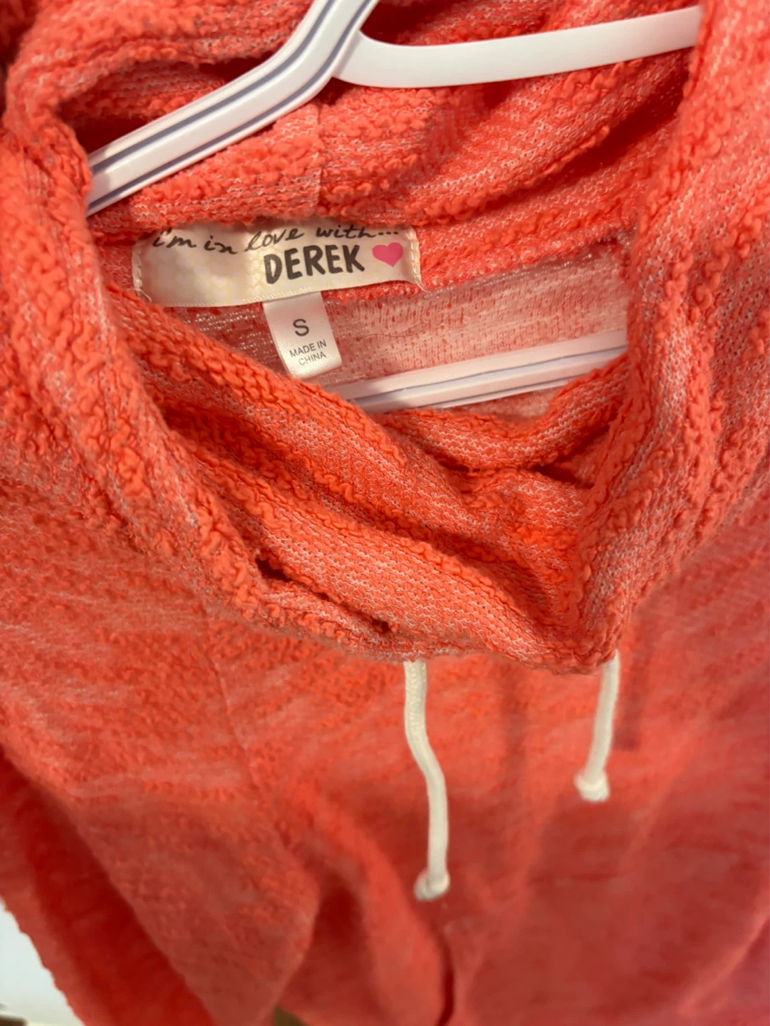 Derek Coral Hoodie - Size S - photo 3