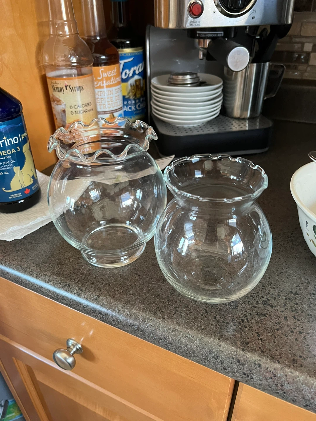2 Small Fishbowls