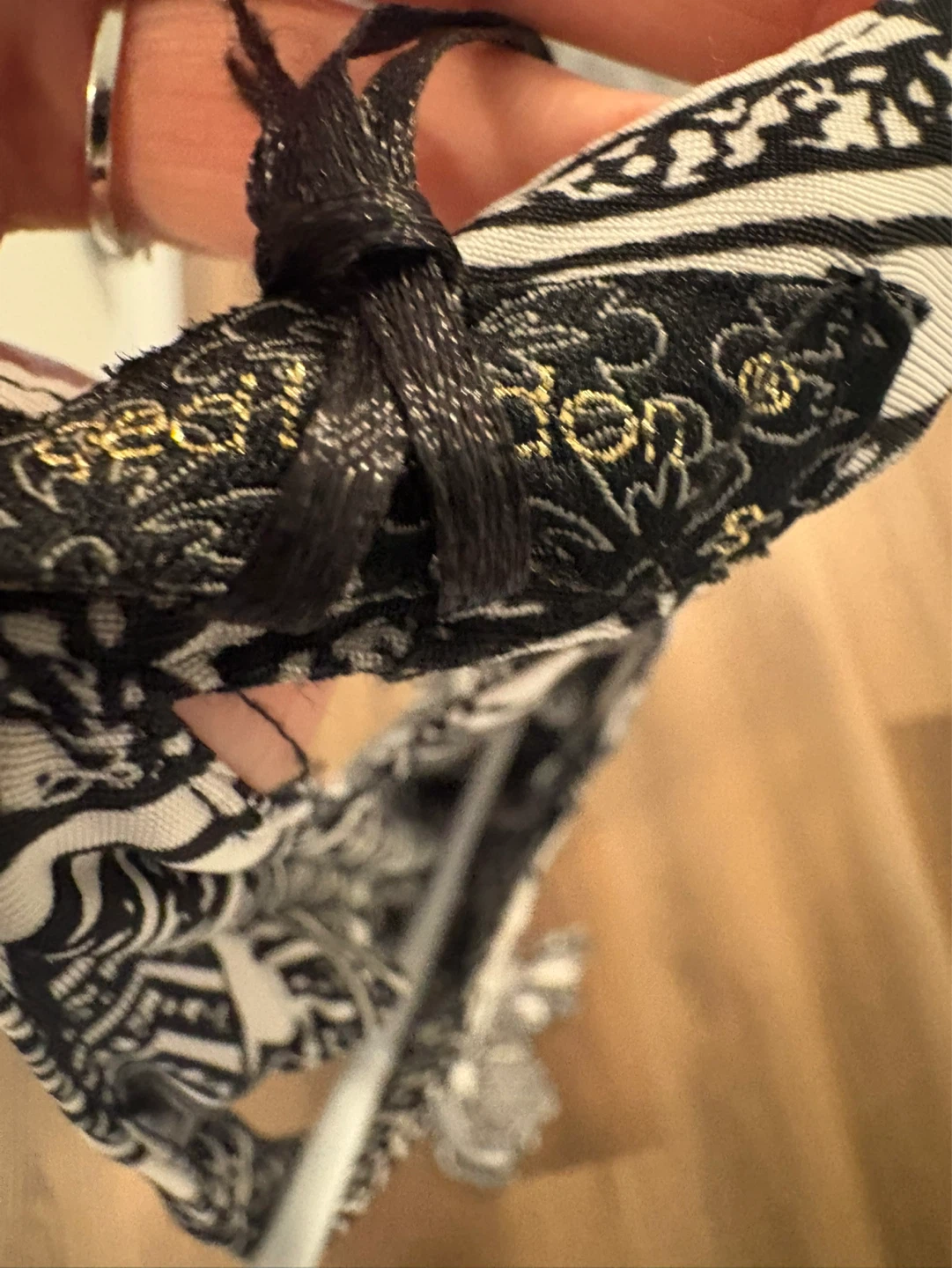 Black and White Pattern Maxi Dress - photo 4