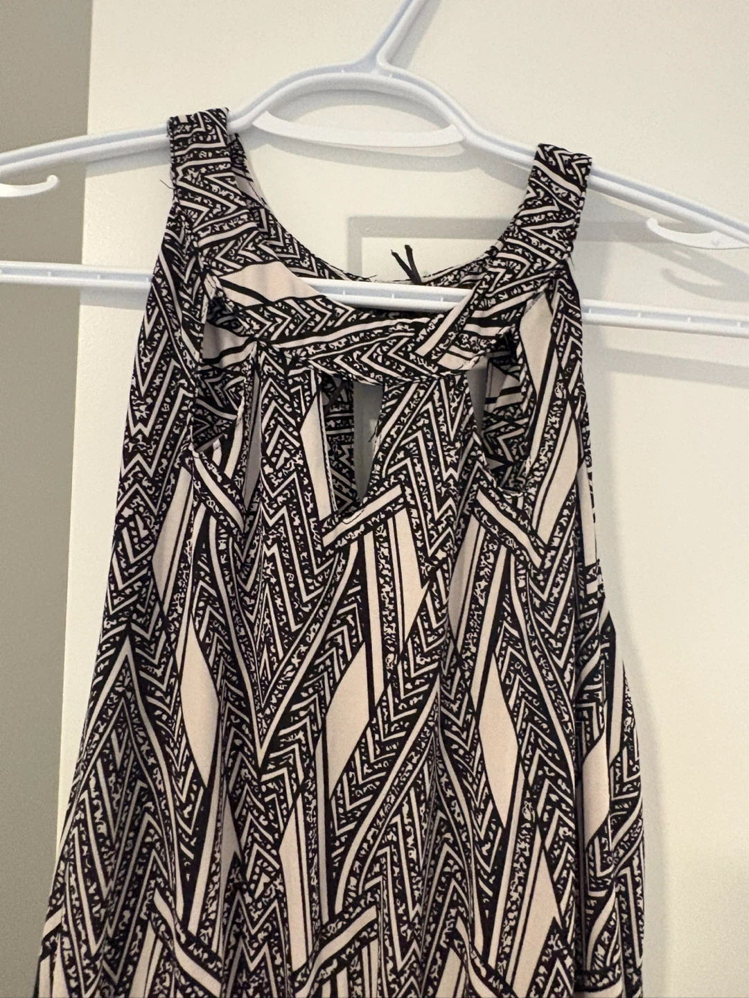 Black and White Pattern Maxi Dress - photo 2