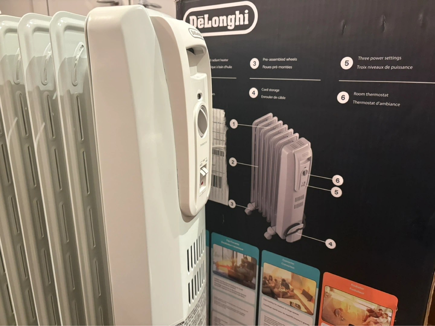 DeLonghi Electric Oil Filled Radiant Heater