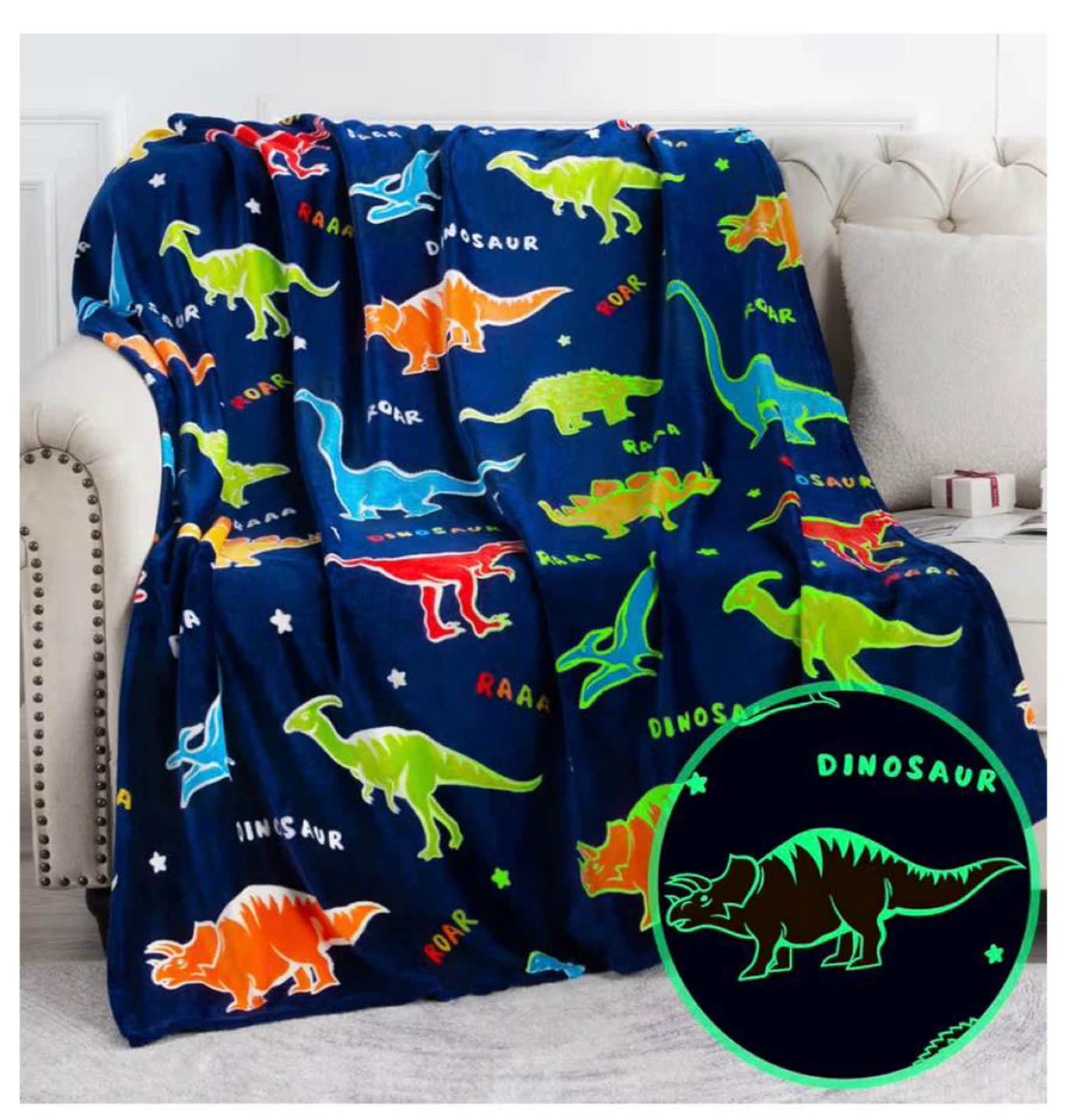 NEW Glow in the Dark Throw Blankets - $20 each - photo 4