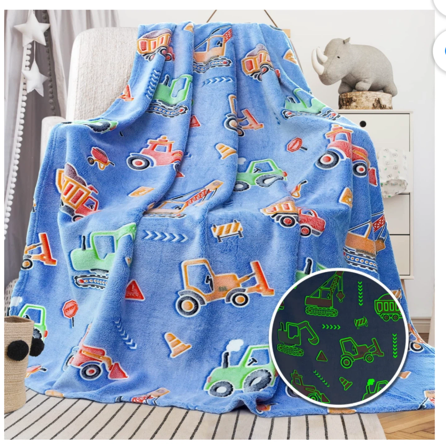 NEW Glow in the Dark Throw Blankets - $20 each - photo 5